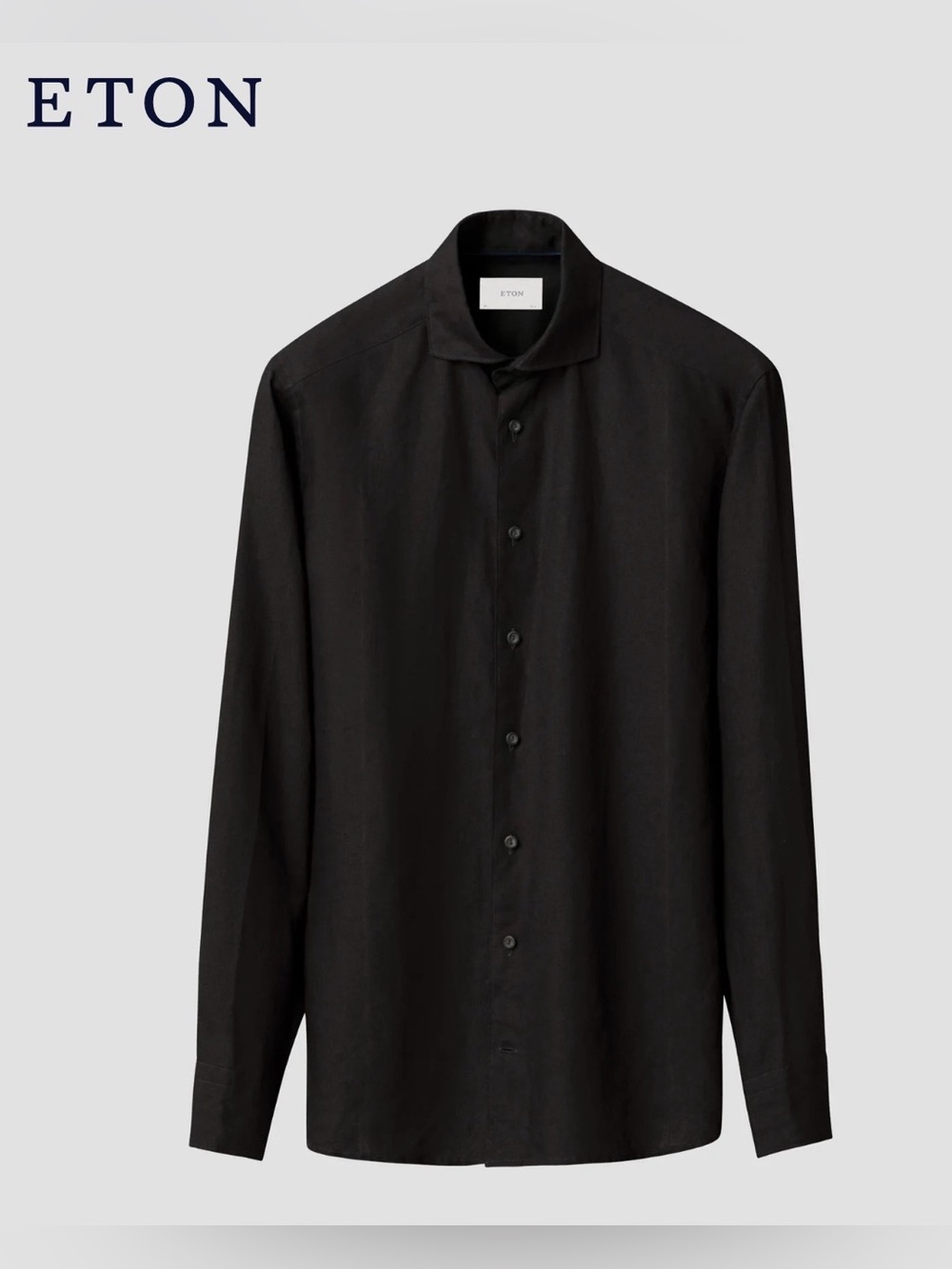 Eton Linen Slim Fit Shirt Men’s Long Sleeve Button-Up Office Vacation S 39/15